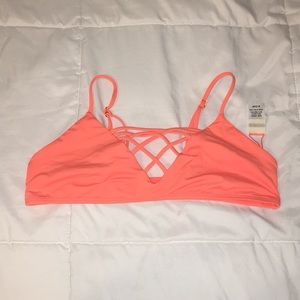 NWOT Lspace orange Jaime top D cup/large